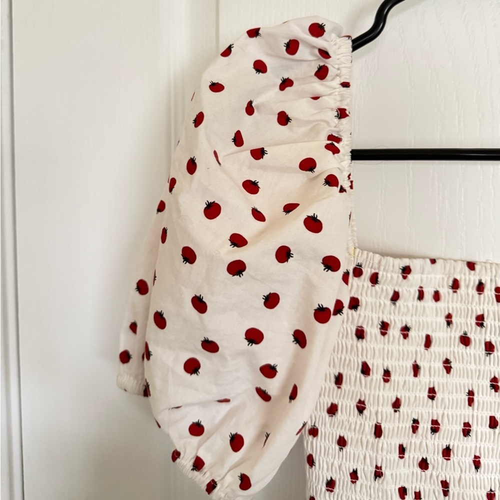 o.p.t Nan Tomato Print Drop Waist Maxi Dress - Picture 5 of 8